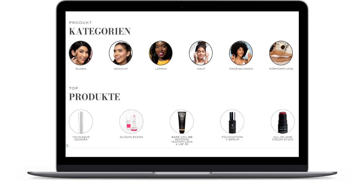 Younique Make-up Kategorien - Entdecke unsere vielfältige Produktpalette
